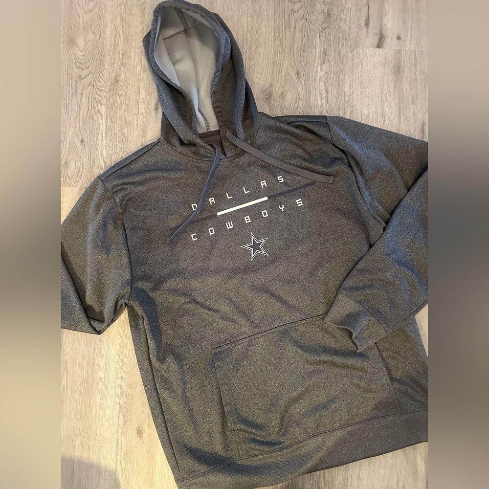 NFL Dallas Cowboys Gray Hoodie Size Large